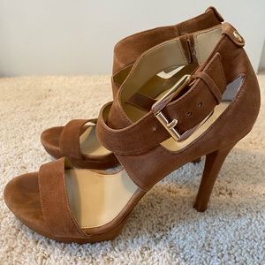 Michael Kors Brown Suede Heels